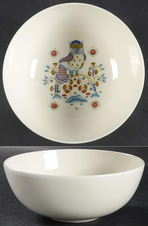 Taika White 10" Round Serving Bowl by Iittala-1