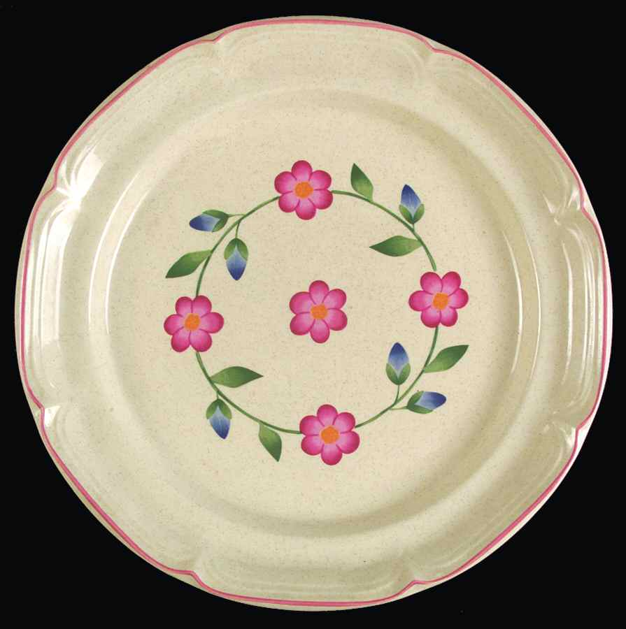 Whig Rose Dinner Plate by International-1