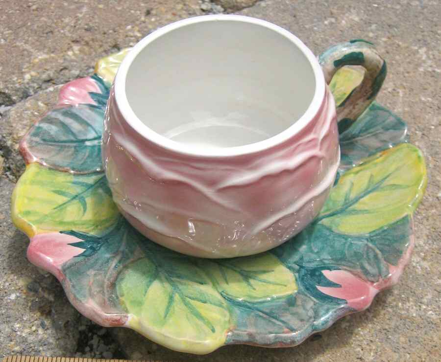 ITY234 Flat Cup & Saucer Set by Italy-1