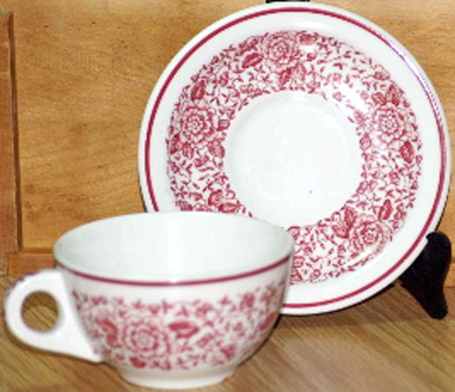 IRO49 Flat Cup & Saucer Set by Iroquois-1