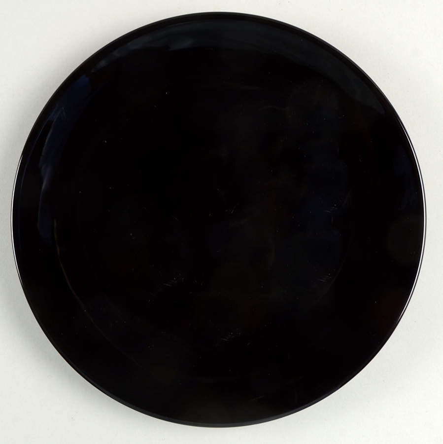 Syntes Black Salad/Dessert Plate by Ikea China-1