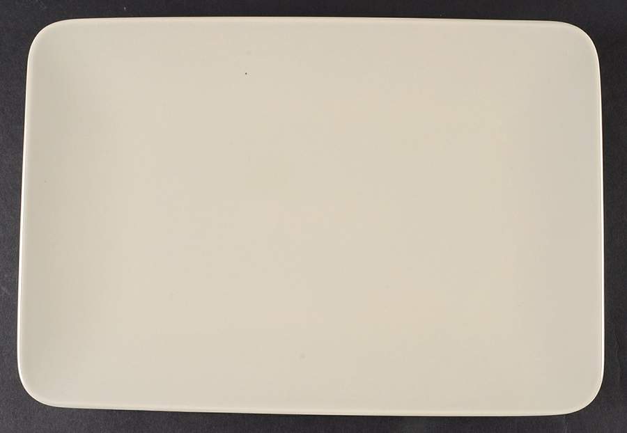 Dinera Beige (Ivory) 12" Rectangular Plate by Ikea China-1