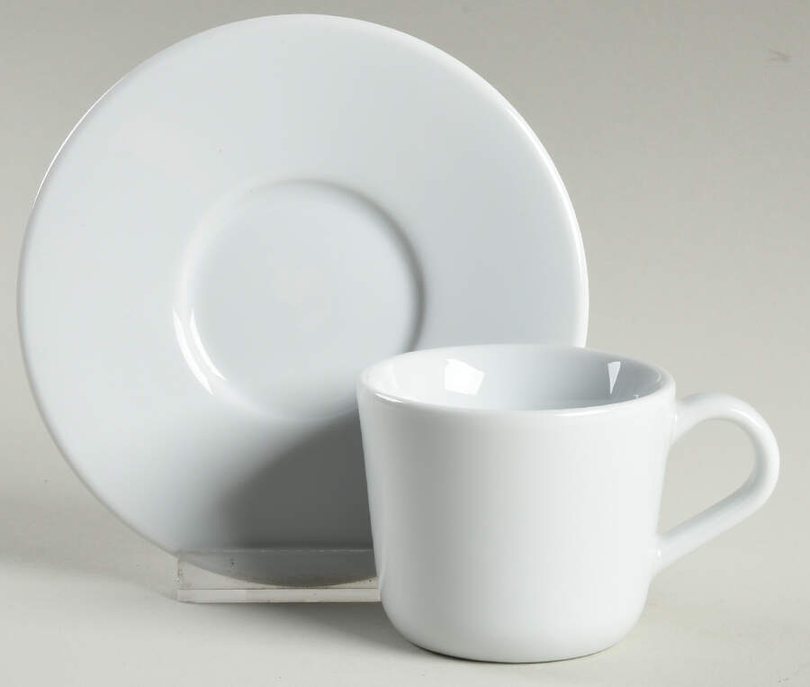 365+ Flat Demitasse Cup & Saucer Set by Ikea China-1