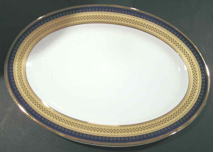 Italian Design 14" Oval Serving Platter by Imperial Fine China-1