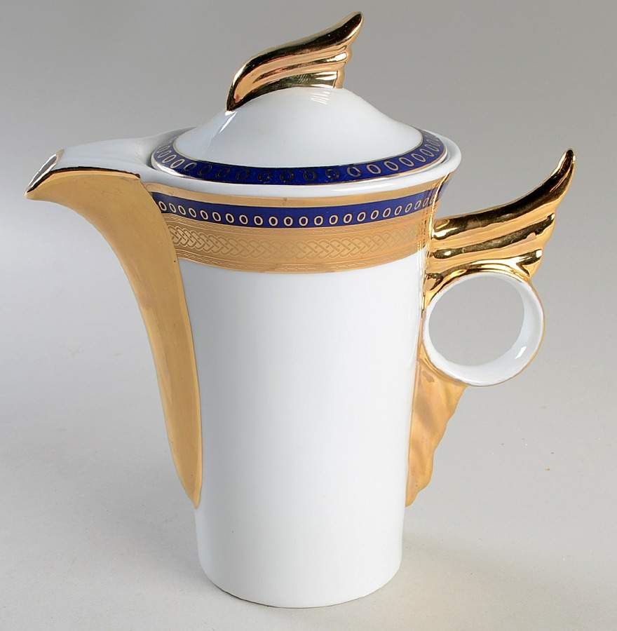 Italian Design Coffee Pot & Lid by Imperial Fine China-1