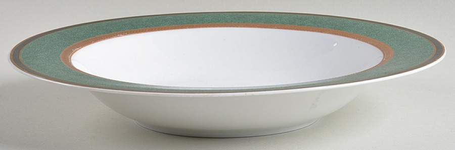Fifth Avenue Emerald Large Rim Soup Bowl by Interiors (PTS)-1