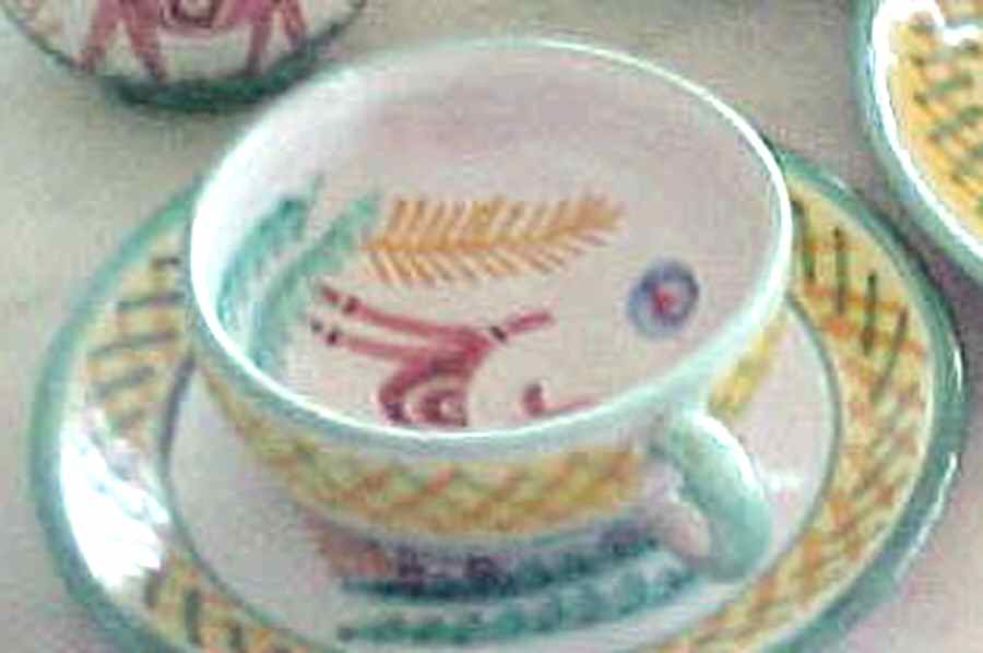 ITY255 Flat Cup & Saucer Set by Italy-1