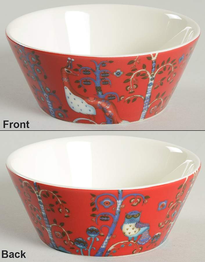 Taika Red Soup/Cereal Bowl by Iittala-1