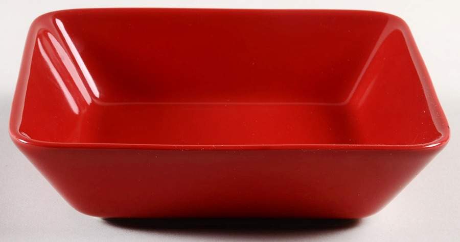 Teema Red 6" Square Vegetable Bowl by Iittala-1