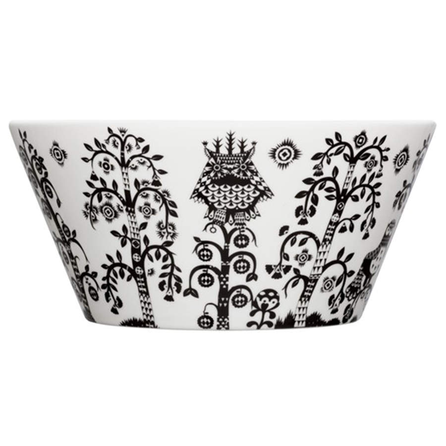 Taika Black 10" Round Serving Bowl by Iittala-1