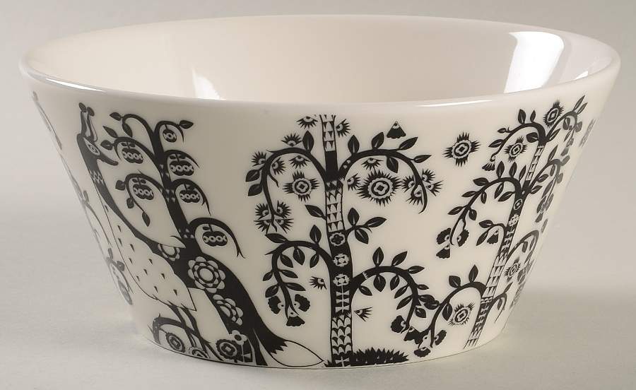 Taika Black 6" Individual Pasta Bowl by Iittala-1