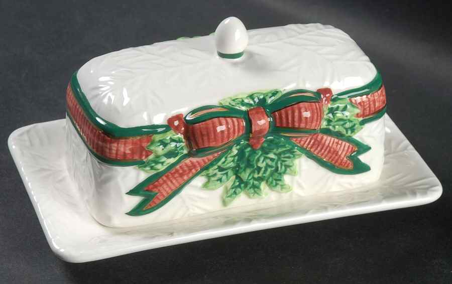 Deck the Holly 1/4 Lb Covered Butter by Inspirado Designs-1