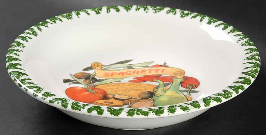 Spaghetti 8" Individual Pasta Bowl by Italy-1