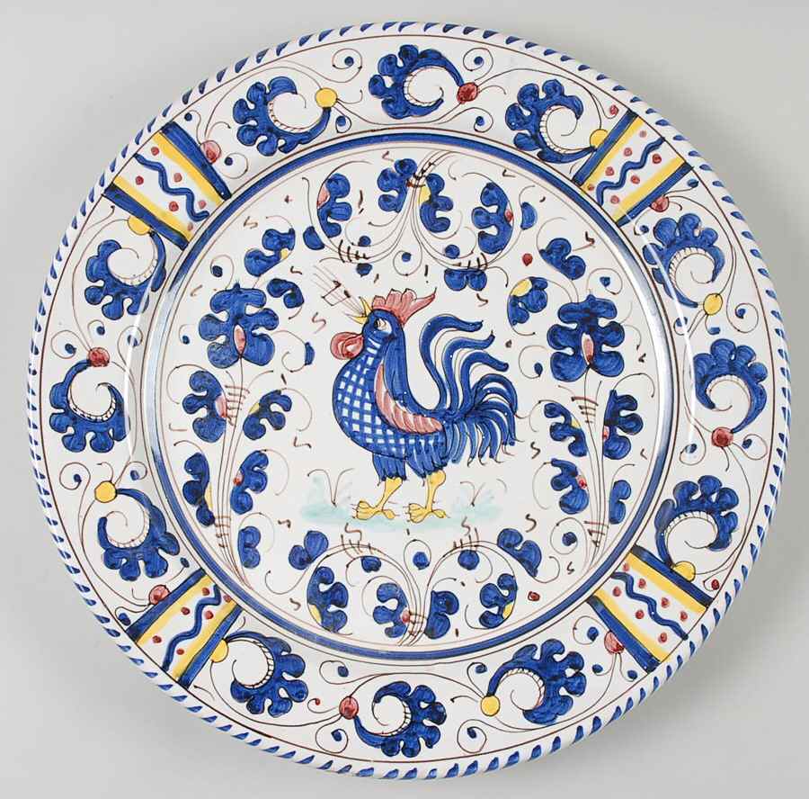 S0B4 12" Chop Plate (Round Platter) by Sambuco Ceramiche-1
