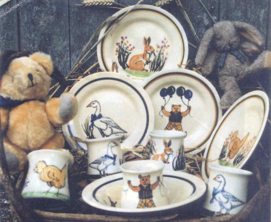 Nursery Salad Plate by Iden Pottery-1