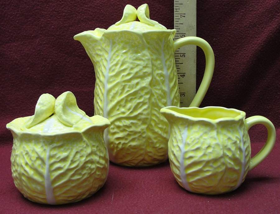 Cabbage Yellow Sugar Bowl & Lid by Image Inn-1