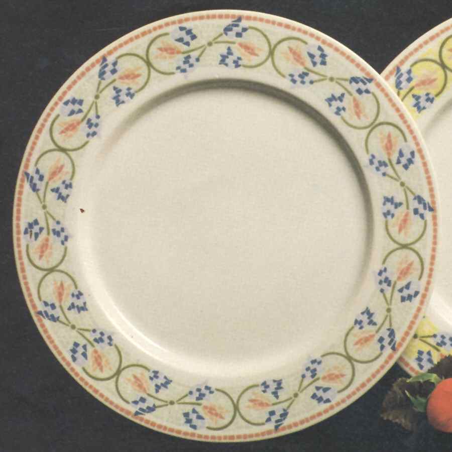 Green Mosaic Dinner Plate by Indo Keramik-1