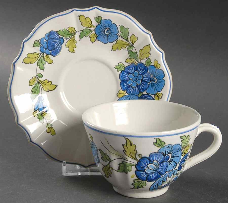 ITY341 Flat Cup & Saucer Set by Italy-1