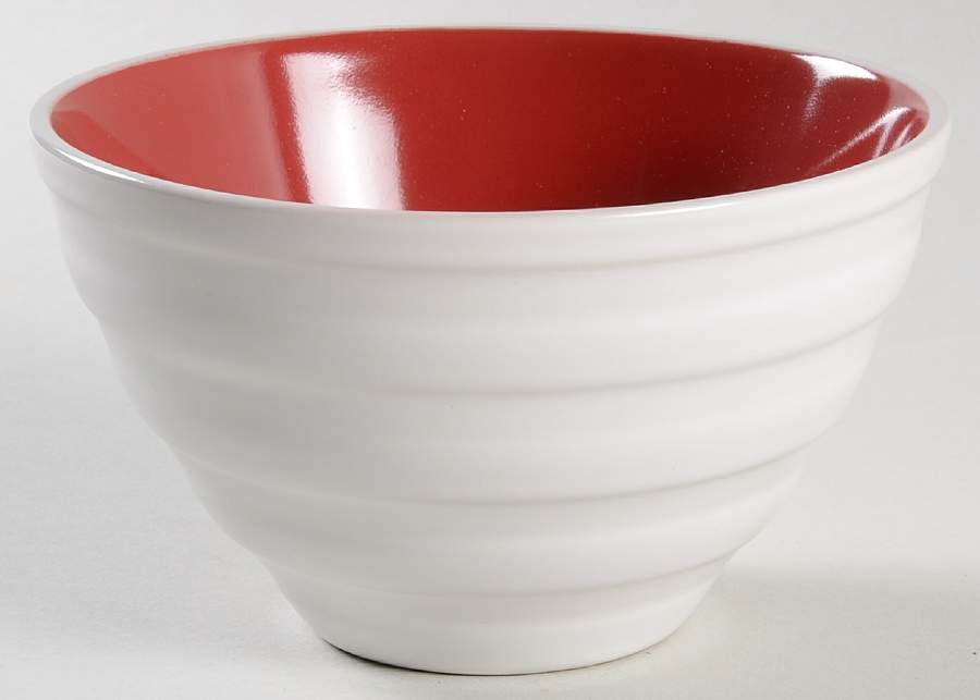 Caribbean Color Pomegranate (Red) Soup/Cereal Bowl by Isaac Mizrahi-1