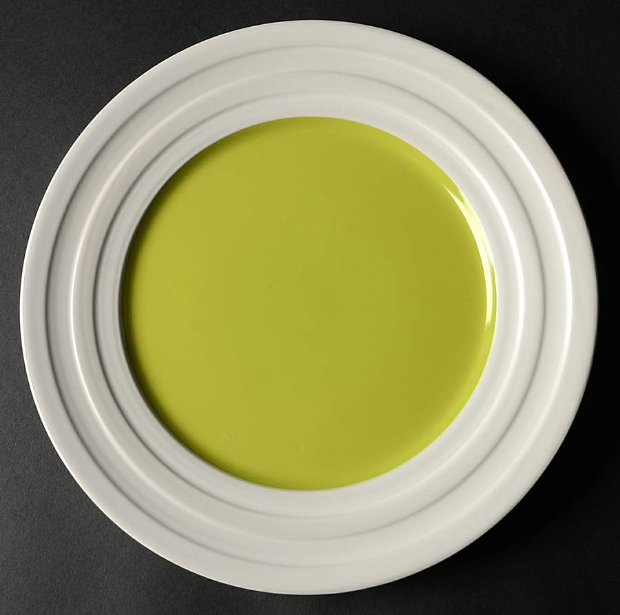 Caribbean Color Kiwi (Green) Dinner Plate by Isaac Mizrahi-1