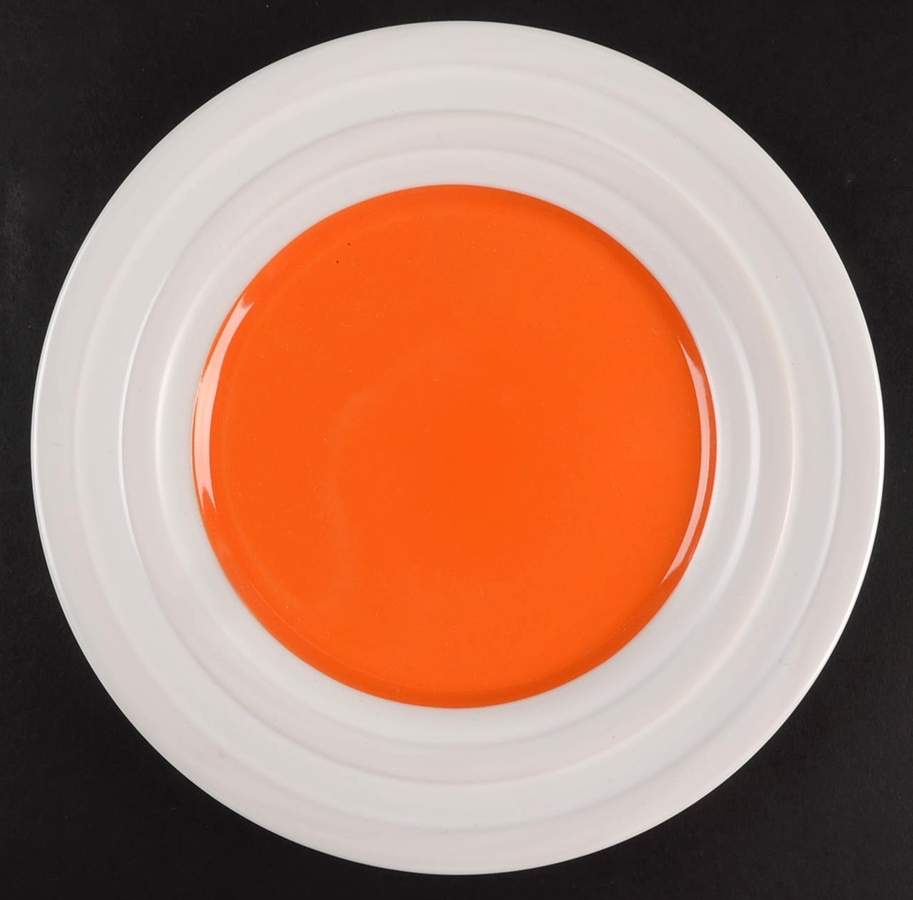 Caribbean Color Kumquat (Orange) Salad Plate by Isaac Mizrahi-1