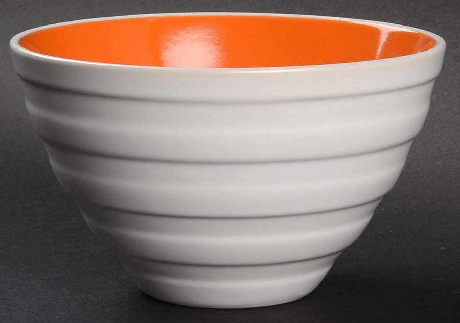 Caribbean Color Kumquat (Orange) Soup/Cereal Bowl by Isaac Mizrahi-1
