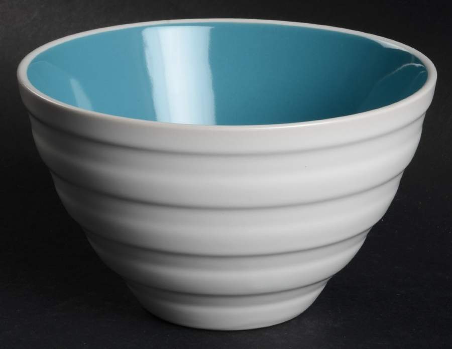 Caribbean Color Blueberry (Blue) Soup/Cereal Bowl by Isaac Mizrahi-1