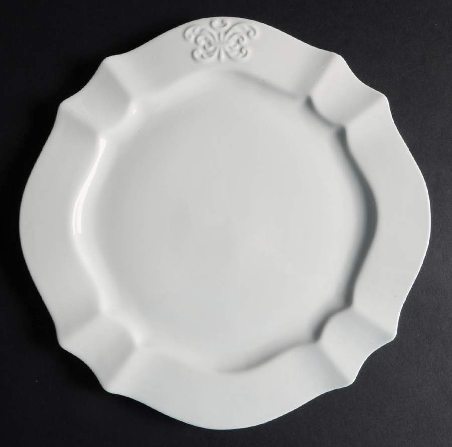 Belle Blanc Dinner Plate by Isaac Mizrahi-1