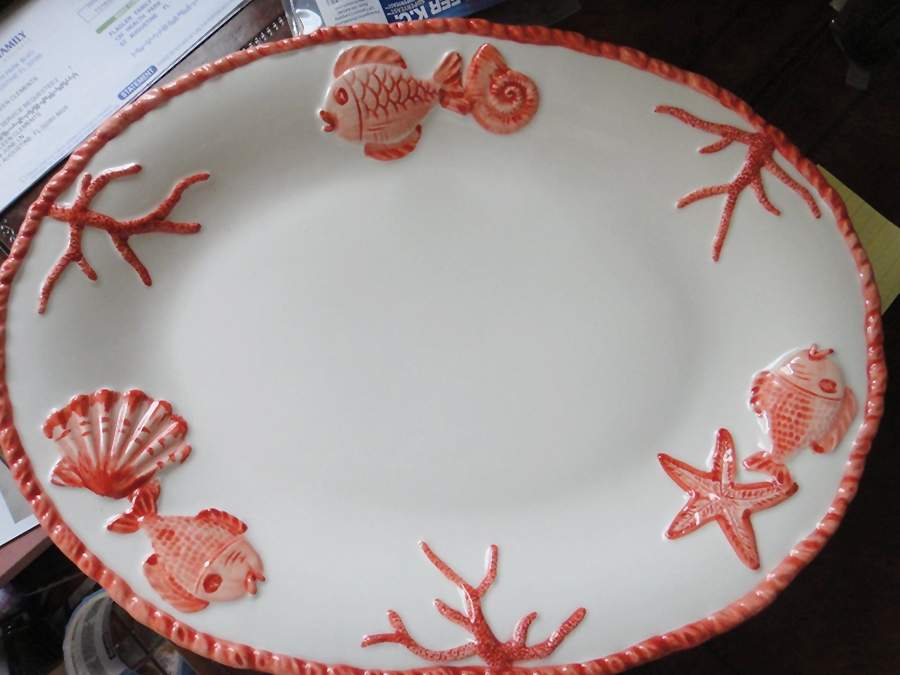 ITY368 16" Oval Serving Platter by Italy-1