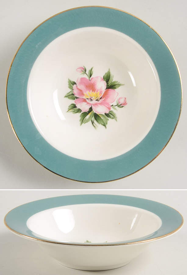 Empire Green Rim Fruit/Dessert (Sauce) Bowl by International-1