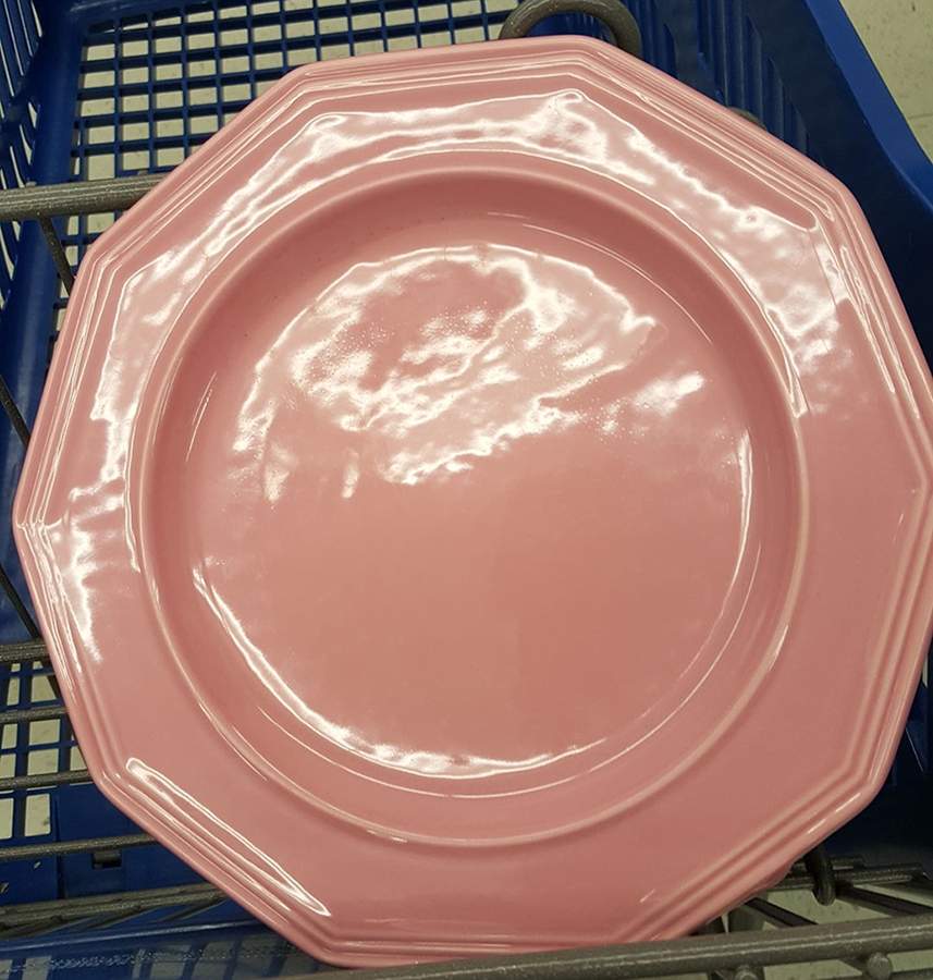 ITY347 Pink Dinner Plate by Italy-1