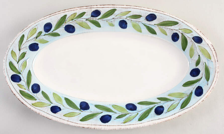 ITY430 17" Oval Serving Platter by Italy-1
