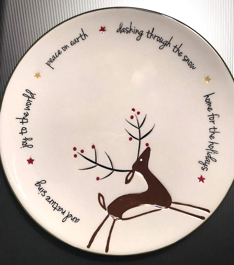 IAM4 Green Trim Salad Plate by Inter-American (Brazil)-1