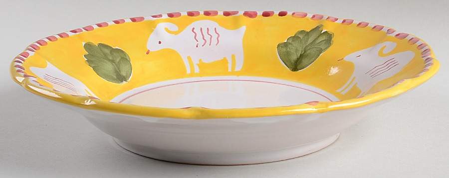 ITY435 Large Rim Soup Bowl by Italy-1