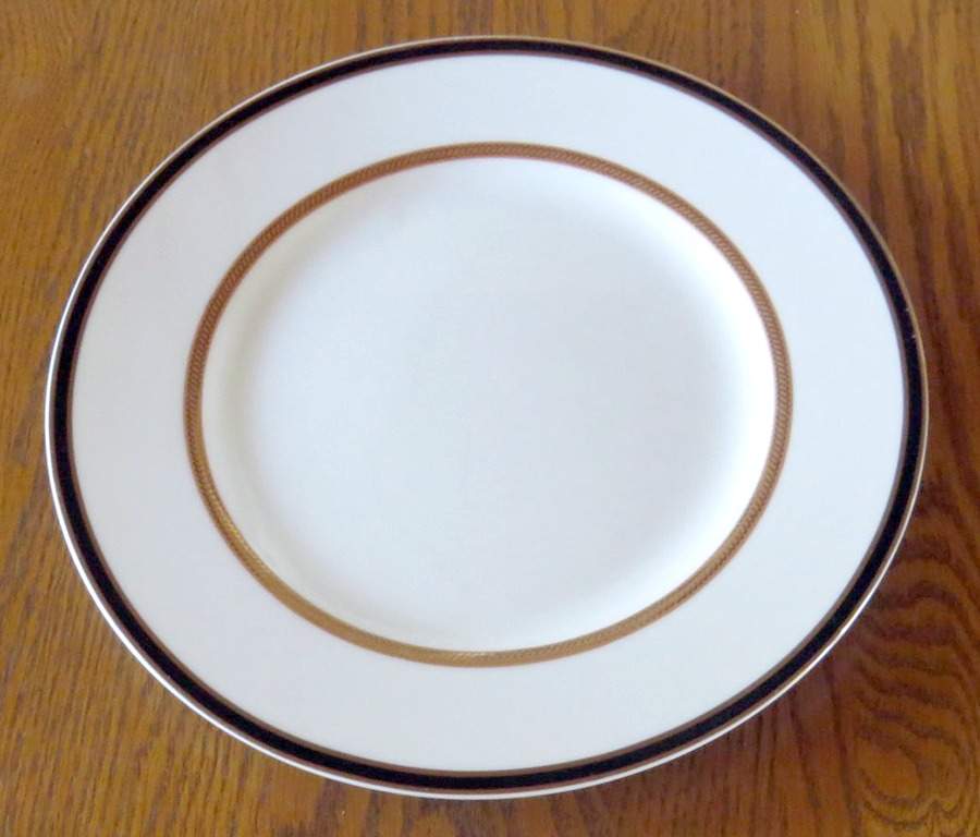 Fifth Ave White Gold Dinner Plate by Interiors (PTS)-1