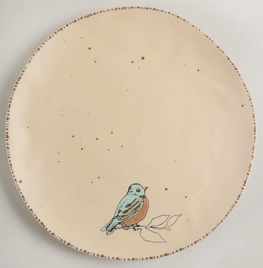 Easter Bird Cream Dinner Plate by In Homestylez-1