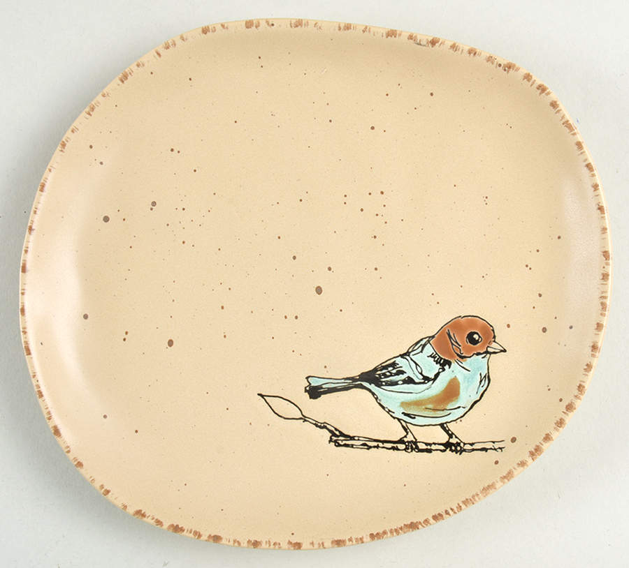 Easter Bird Cream Salad Plate by In Homestylez-1