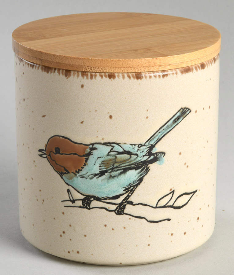 Easter Bird Cream Small Canister & Lid by In Homestylez-1