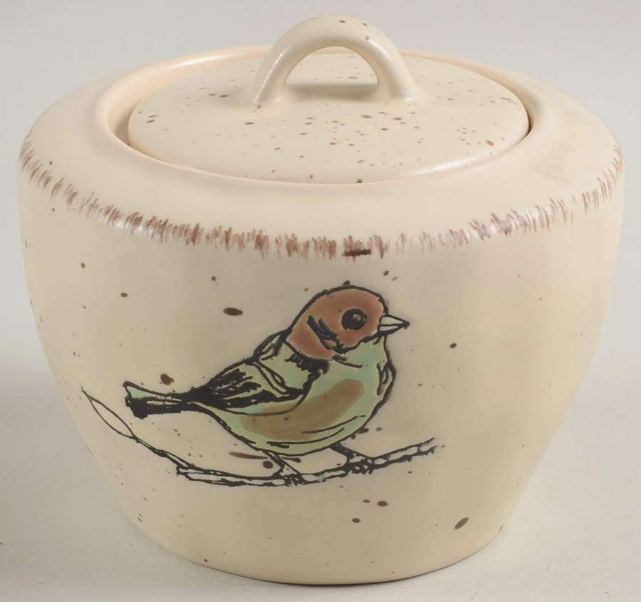 Easter Bird Cream Sugar Bowl & Lid by In Homestylez-1