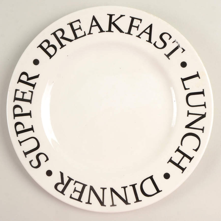 Bon Appetit Black Salad Plate by Interiors (PTS)-1