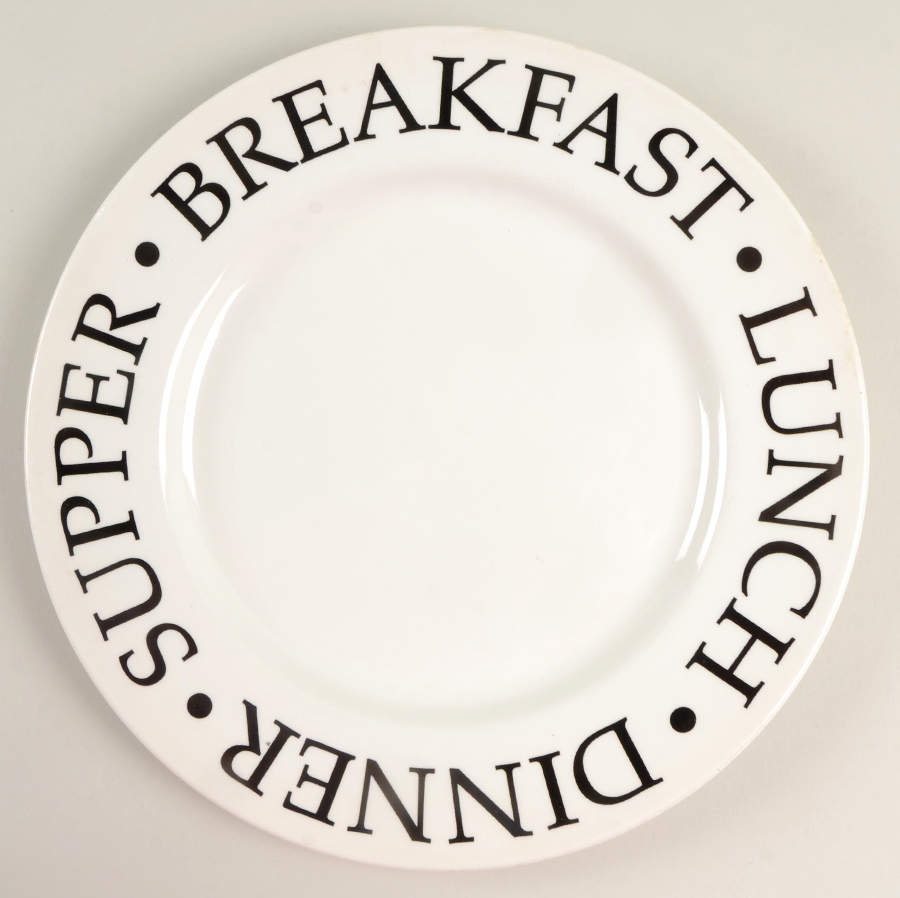 Bon Appetit Black Dinner Plate by Interiors (PTS)-1