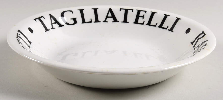 Bon Appetit Black 8" Individual Pasta Bowl by Interiors (PTS)-1