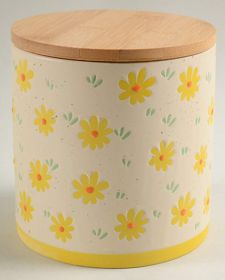 Daisy Medium Canister & Lid by In Homestylez-1