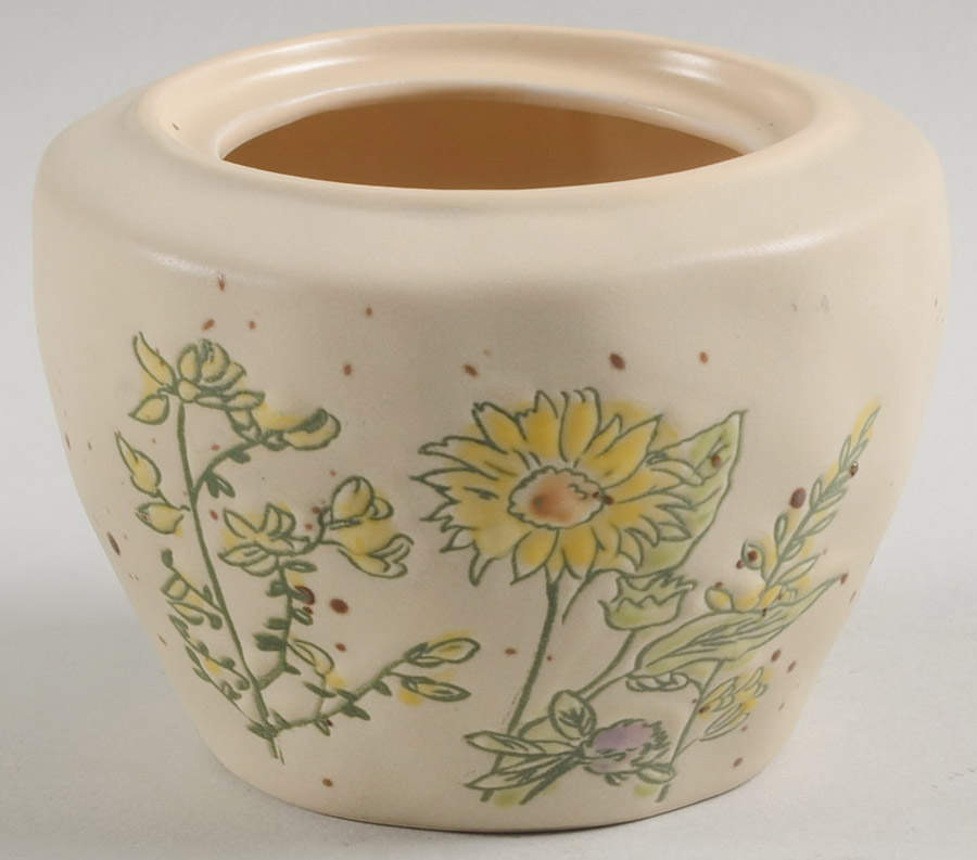 Spring Pressed Garden Sugar Bowl No Lid by In Homestylez-1