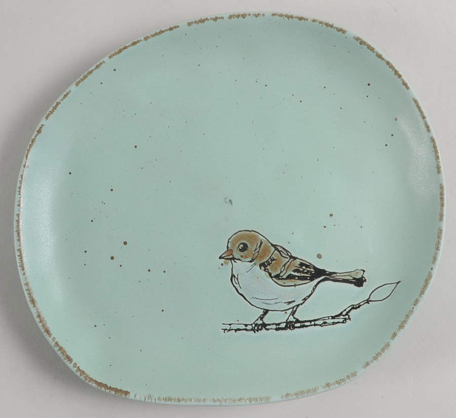 Easter Bird Aqua Salad Plate by In Homestylez-1