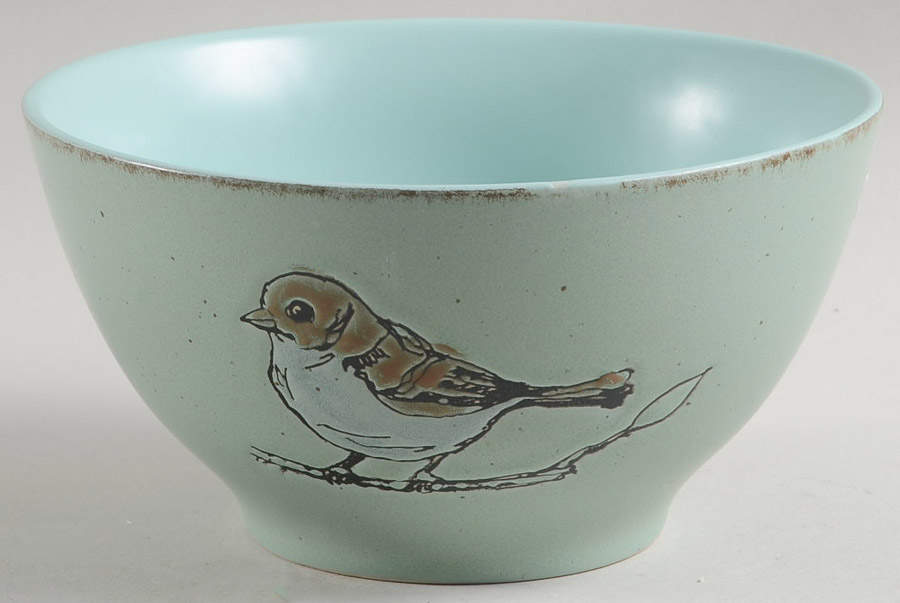 Easter Bird Aqua Soup/Cereal Bowl by In Homestylez-1