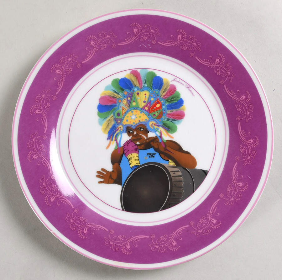 ISV2 Salad/Dessert Plate by Island Flava-1