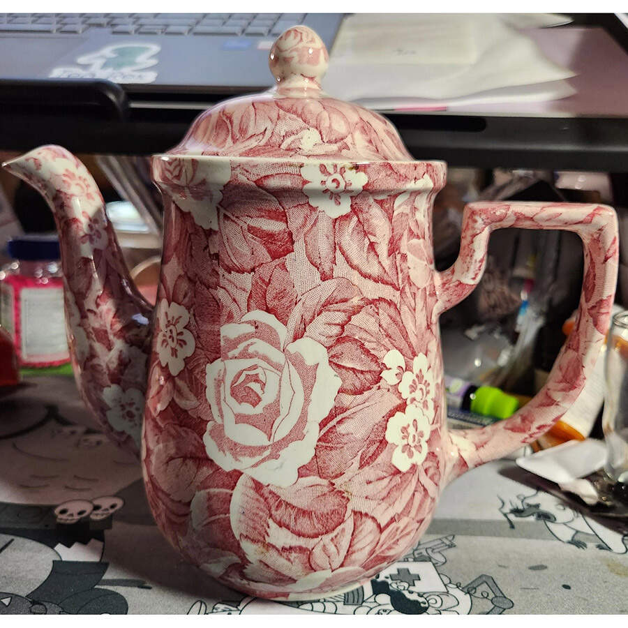 Victorian Chintz Teapot & Lid by ICTC-1