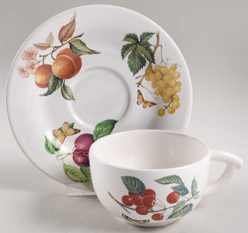 Decoro California Flat Cup & Saucer Set by Italy-1