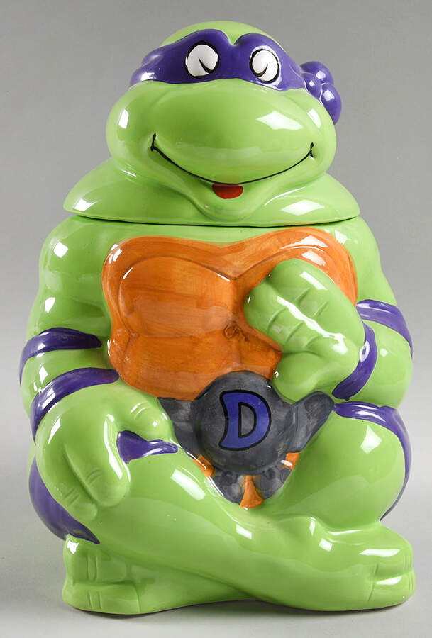 Teenage Mutant Ninja Turtles Figural Cookie Jar & Lid by International Silver-1
